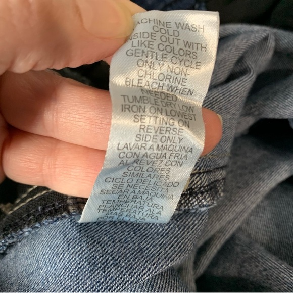 Democracy “Ab” Solution blue jean #B1965QNSH w asymmetrical hem. EUC Size 16 - Picture 14 of 14